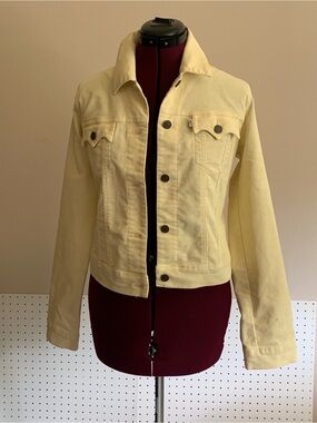 Levi's Pale Yellow Women's Denim Jacket - Button Front